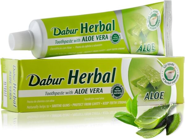 Dabur Ayurvediska örter naturliga aloe vera tandkräm 100 ml
