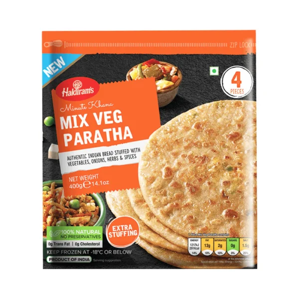 HALDIRAM`S MIX VEG PARATHA 4p