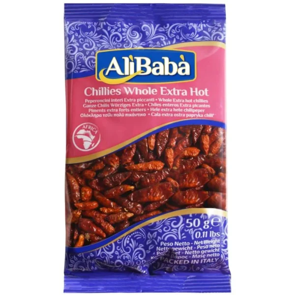 AB CHILLIES WHOLE Extra Hot 50g