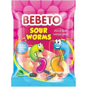 BEBETO SOUR WORMS 8g