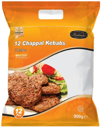CROWN 12 CHICKEN CHAPPAL KEBABS