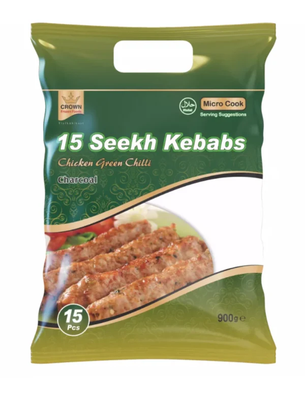 CROWN 15 SEEKH KEBAB GREEN CHILLI